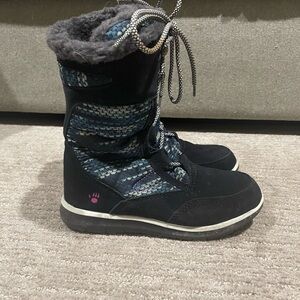 Navy Blue Winter BearPaw Boots
